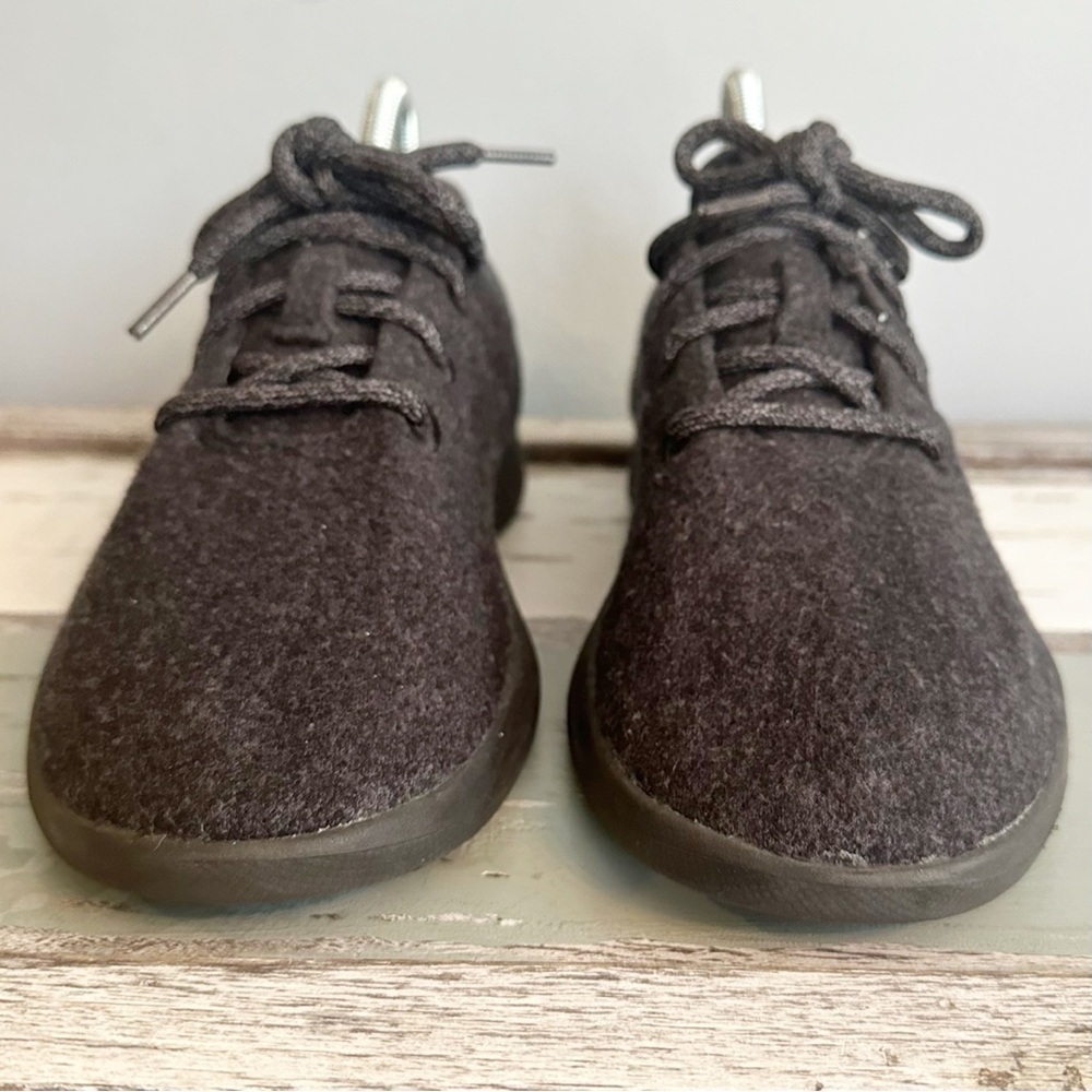 Allbirds Dark Gray & Black Wool Runners Women’s Size 9 - Picture 5 of 9